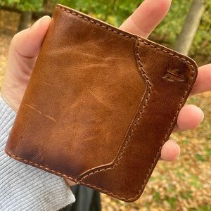 Frye NWOT brown leather wallet